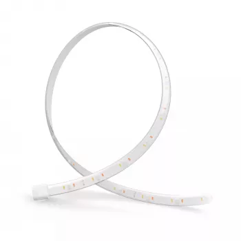 Philips Hue Flux šviesos juostos prailginimas 5 m, išmanioji juosta, Bluetooth/Zigbee, balta, silikoninė, įvairiaspalvė, 48 W