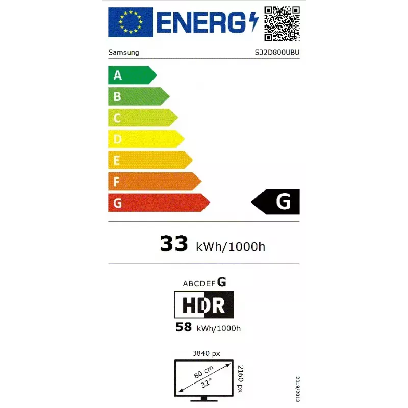 Samsung S80UD kompiuterio monitorius 81,3 cm (32 colių) 3840 x 2160 pikselių 4K Ultra HD LCD juodas