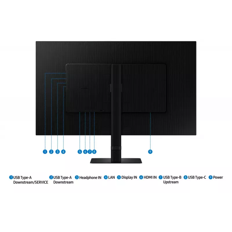 Samsung S80UD kompiuterio monitorius 81,3 cm (32 colių) 3840 x 2160 pikselių 4K Ultra HD LCD juodas