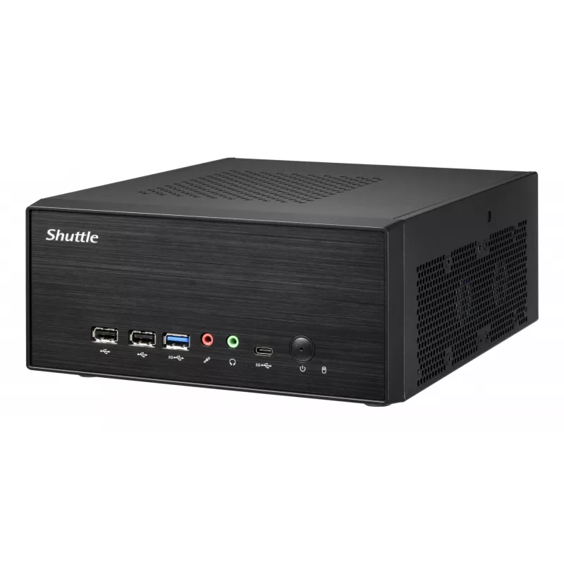 Shuttle XPC plonas Barebone XB860G2 - S1851, Intel H860, 1xDP, 2xHDMI, 2 PCIe lizdai (1x 16X ir 1x X1), 2x Intel LAN (1G + 2.5G), 8x USB, 3x M.2, 24/7 nuolatinis veikimas