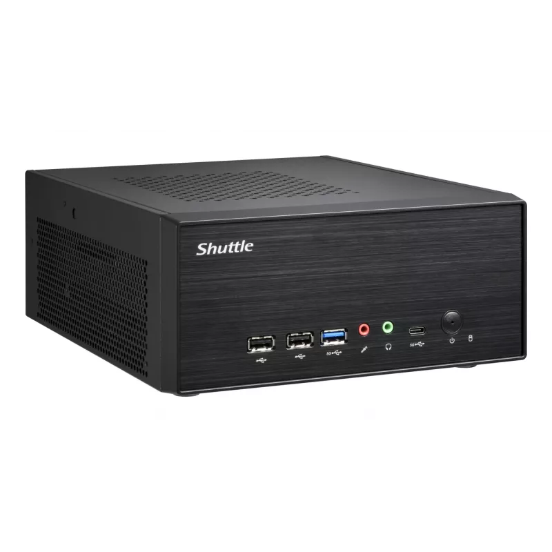Shuttle XPC plonas Barebone XB860G2 - S1851, Intel H860, 1xDP, 2xHDMI, 2 PCIe lizdai (1x 16X ir 1x X1), 2x Intel LAN (1G + 2.5G), 8x USB, 3x M.2, 24/7 nuolatinis veikimas