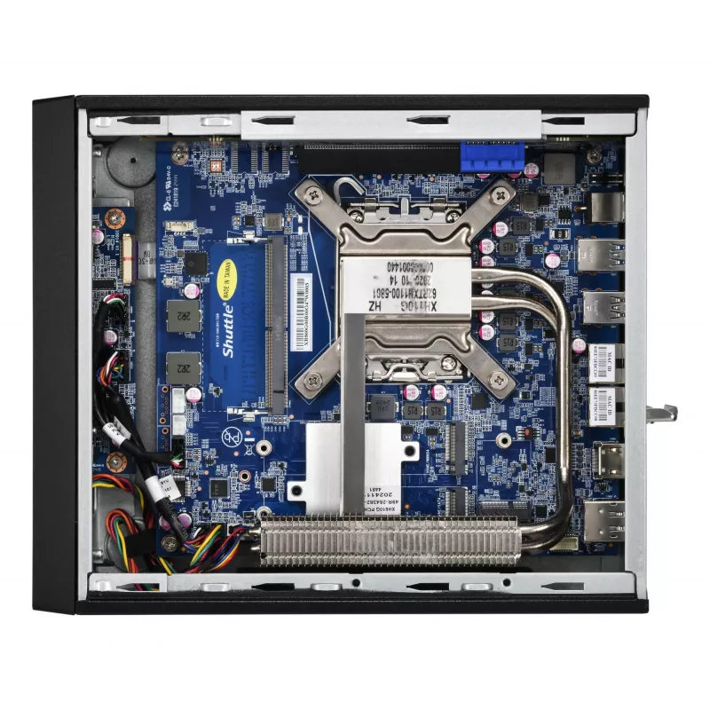 Shuttle XPC plonas Barebone XB860G2 - S1851, Intel H860, 1xDP, 2xHDMI, 2 PCIe lizdai (1x 16X ir 1x X1), 2x Intel LAN (1G + 2.5G), 8x USB, 3x M.2, 24/7 nuolatinis veikimas