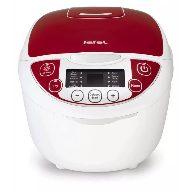 Tefal Multicook Pro 12 prog, 1,8 l, 750 W, raudona, balta, keraminė, LCD, 24 val.