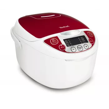 Tefal Multicook Pro 12 prog, 1,8 l, 750 W, raudona, balta, keraminė, LCD, 24 val.