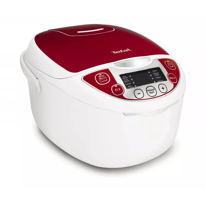 Tefal Multicook Pro 12 prog, 1,8 l, 750 W, raudona, balta, keraminė, LCD, 24 val.