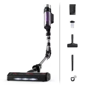 Rowenta RH2037 2-in-1 stiebo dulkių siurblys Baterija Sausas Be maišelio 0,4 L 250 W Juoda, Violetinė