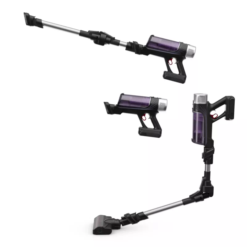 Rowenta RH2037 2-in-1 stiebo dulkių siurblys Baterija Sausas Be maišelio 0,4 L 250 W Juoda, Violetinė