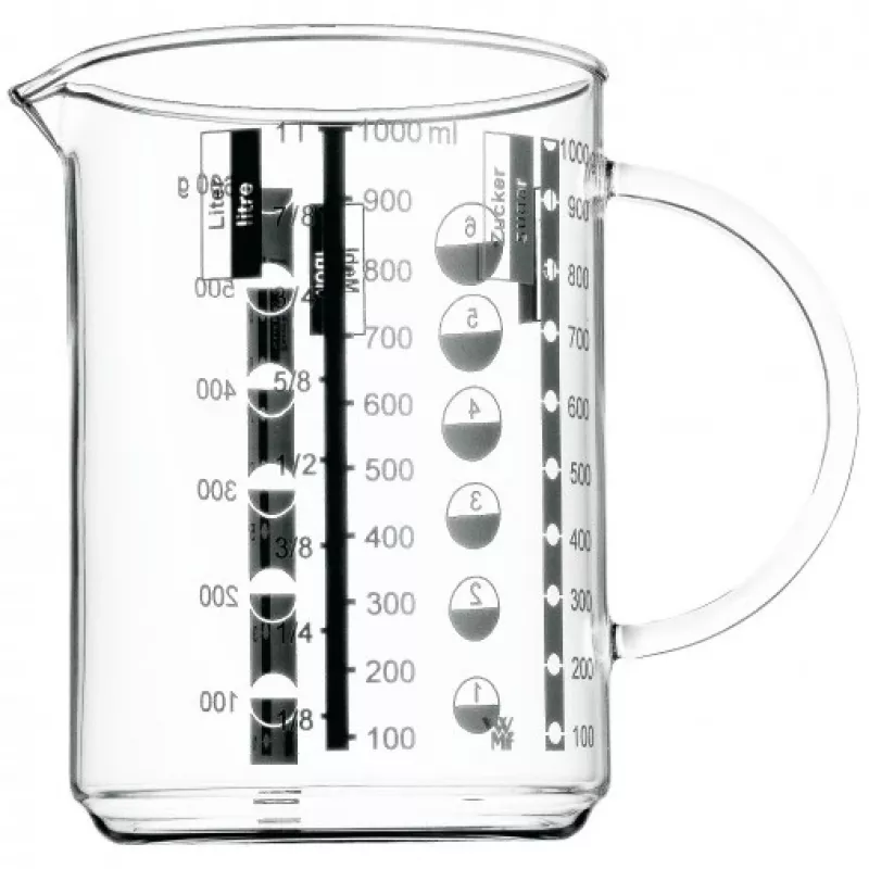 WMF matavimo ąsotis 1,0 l Gourmet, 1 L, stiklas, 1 vnt.