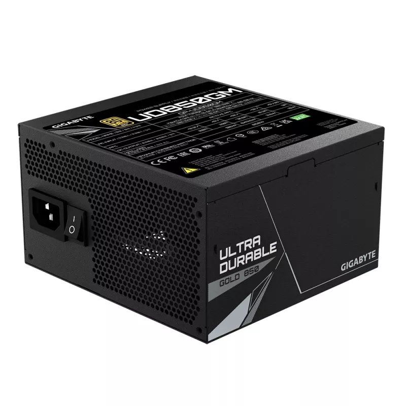 GIGABYTE UD850GM maitinimo blokas 850 W 20+4 kontaktų ATX ATX juodas