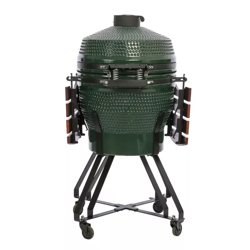 TARGUS Kamado Pro 22 colių grilis Dydis M (TunaBone) – keraminis kamado, 22 colių kepimo paviršius, žalias