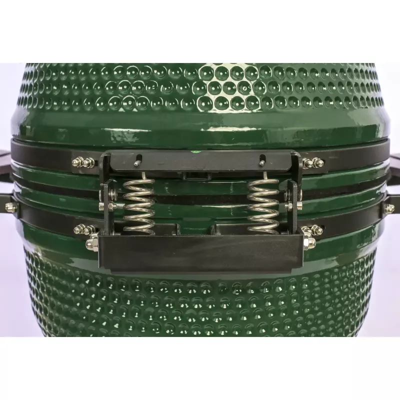 TARGUS Kamado Pro 22 colių grilis Dydis M (TunaBone) – keraminis kamado, 22 colių kepimo paviršius, žalias
