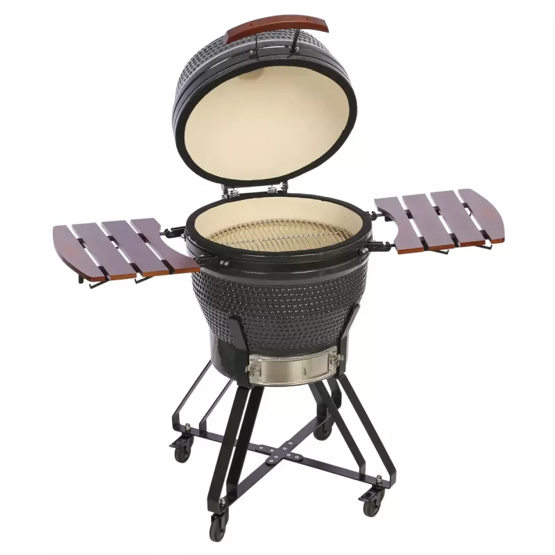 Kamado Pro 22 colių grilis TARGUS Size M tamsiai pilkas