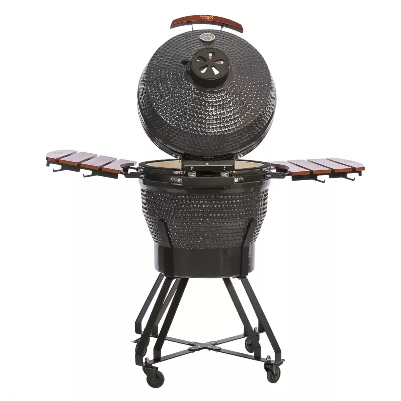 Kamado Pro 22 colių grilis TARGUS Size M tamsiai pilkas