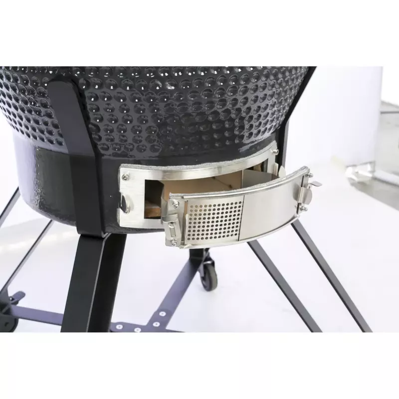 Kamado Pro 22 colių grilis TARGUS Size M tamsiai pilkas