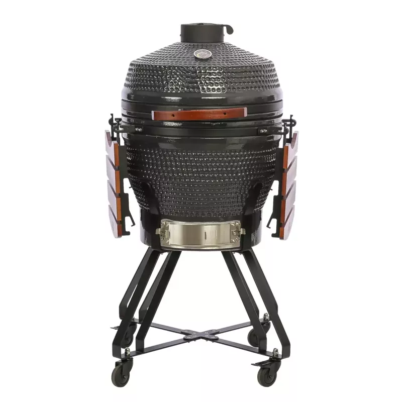 Kamado Pro 22 colių grilis TARGUS Size M tamsiai pilkas