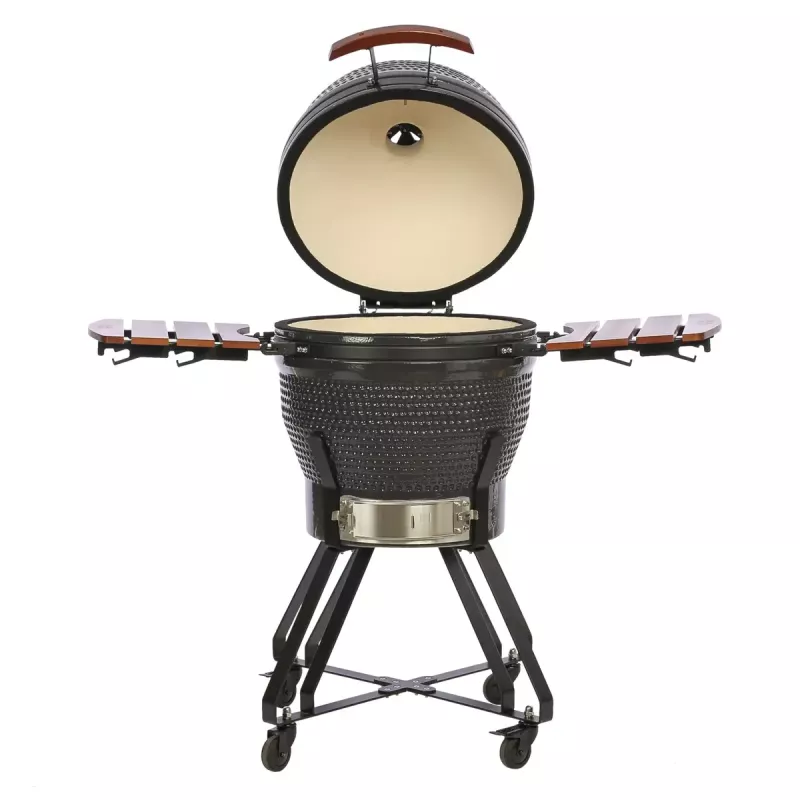 Kamado Pro 22 colių grilis TARGUS Size M tamsiai pilkas