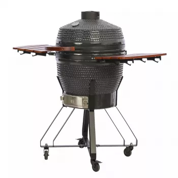 Kamado Pro 22 colių grilis TARGUS Size M tamsiai pilkas