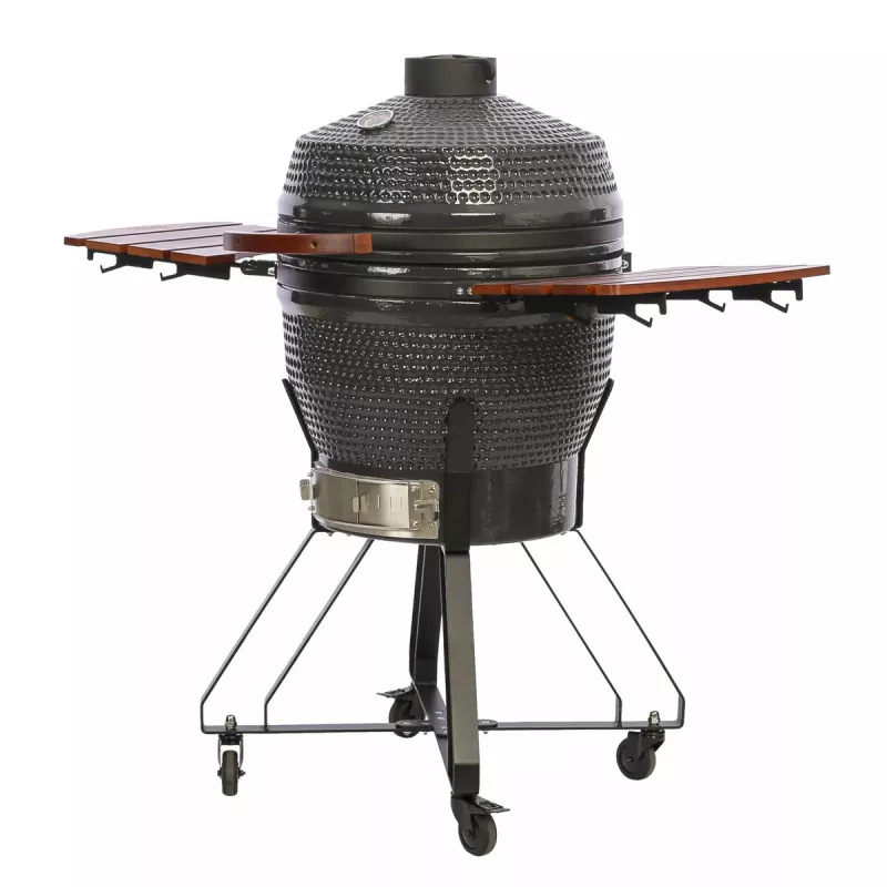 Kamado Pro 22 colių grilis TARGUS Size M tamsiai pilkas
