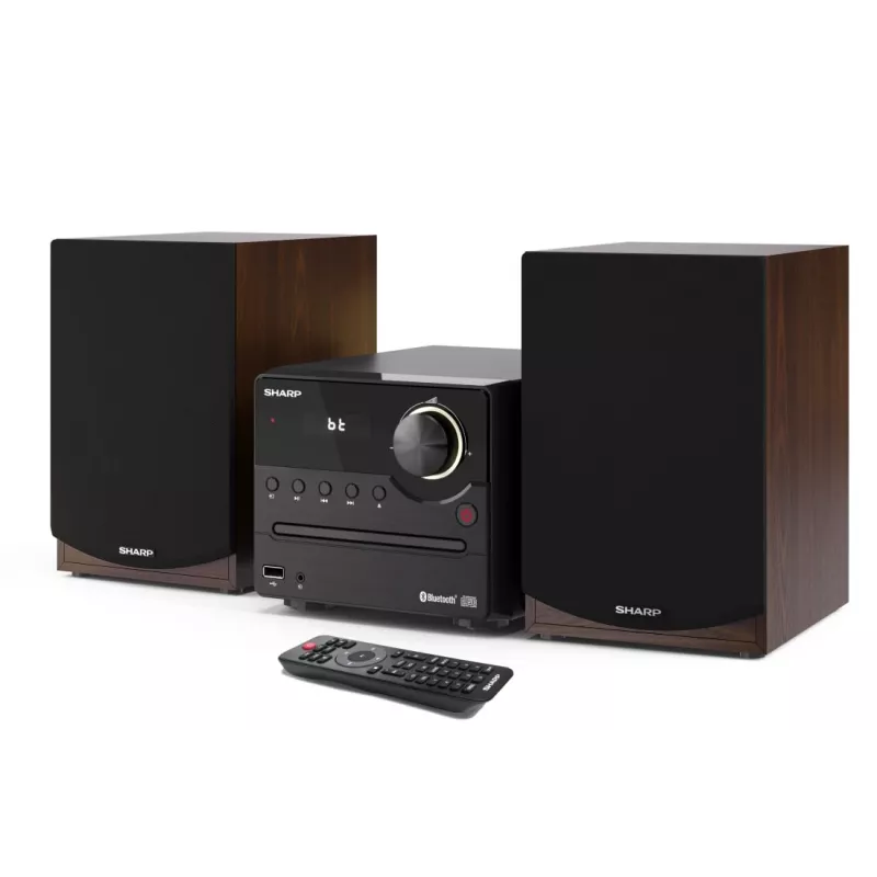 Sharp XL-B512(BR) namų garso sistema Namų garso mikrosistema 45 W Ruda