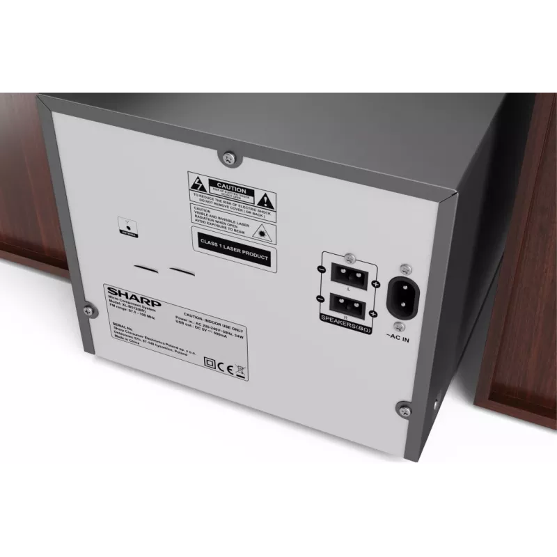 Sharp XL-B512(BR) namų garso sistema Namų garso mikrosistema 45 W Ruda