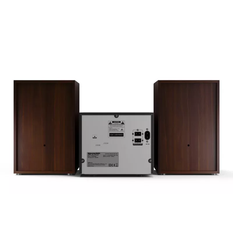 Sharp XL-B512(BR) namų garso sistema Namų garso mikrosistema 45 W Ruda