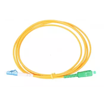 Patchcord Extralink SC/APC į LC/UPC vienmodis G.652D 3 mm simplex, 1 m