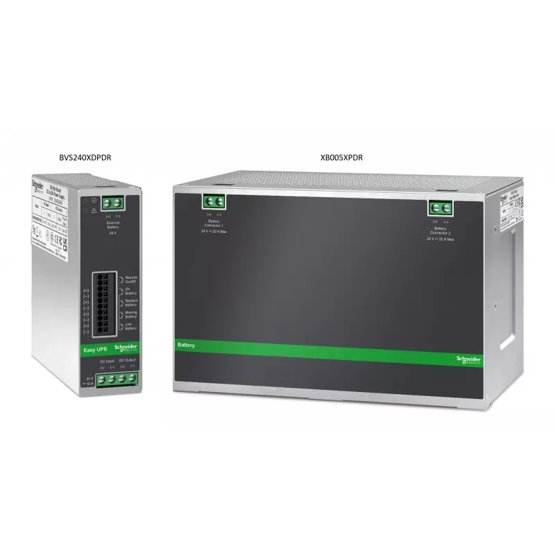 APC BVS240XDPDR 24 V DC UPS – 240 W, 24 V, 10 A, montavimas ant DIN bėgelio, maitinimo modulis be baterijos