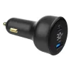 Automobilinis įkroviklis Gembird TA-UC-AC2PD30LCD-CAR-01, USB-C, 30 W, 12–24 V, juodas