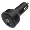 Automobilinis įkroviklis Gembird TA-UC-AC2PD30LCD-CAR-01, USB-C, 30 W, 12–24 V, juodas