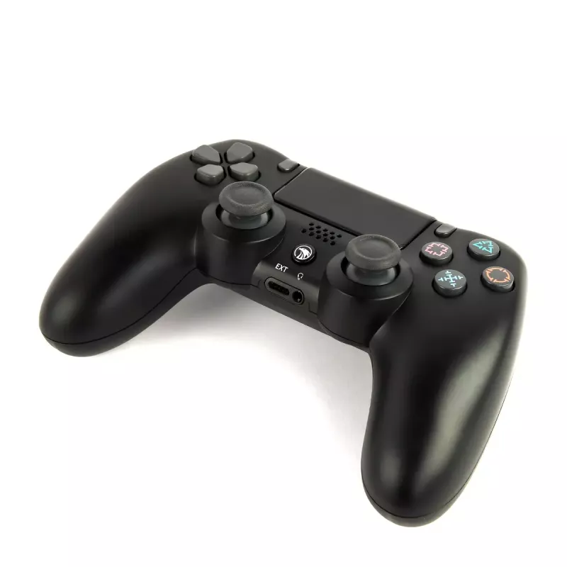 Žaidimų pultelis GEMBIRD JPD-PS4BT-02 juodas – Bluetooth, RF, USB, ličio jonų baterija, PS4