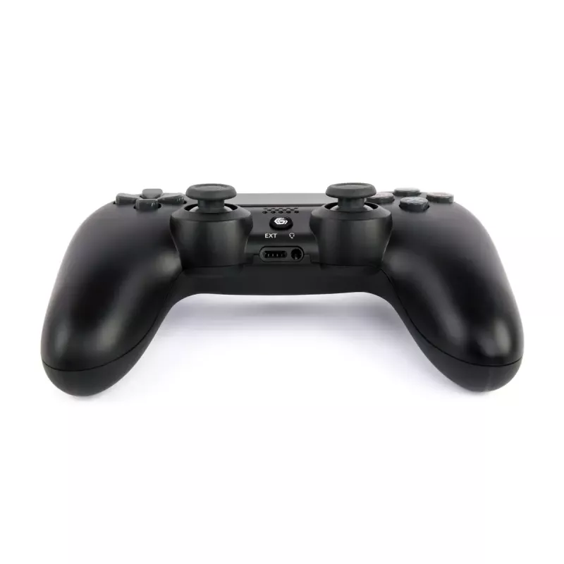 Žaidimų pultelis GEMBIRD JPD-PS4BT-02 juodas – Bluetooth, RF, USB, ličio jonų baterija, PS4