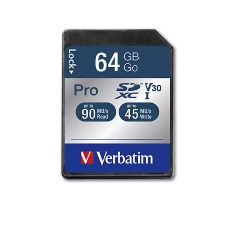Flash atmintis Verbatim Pro 64 GB SDXC UHS Class 10