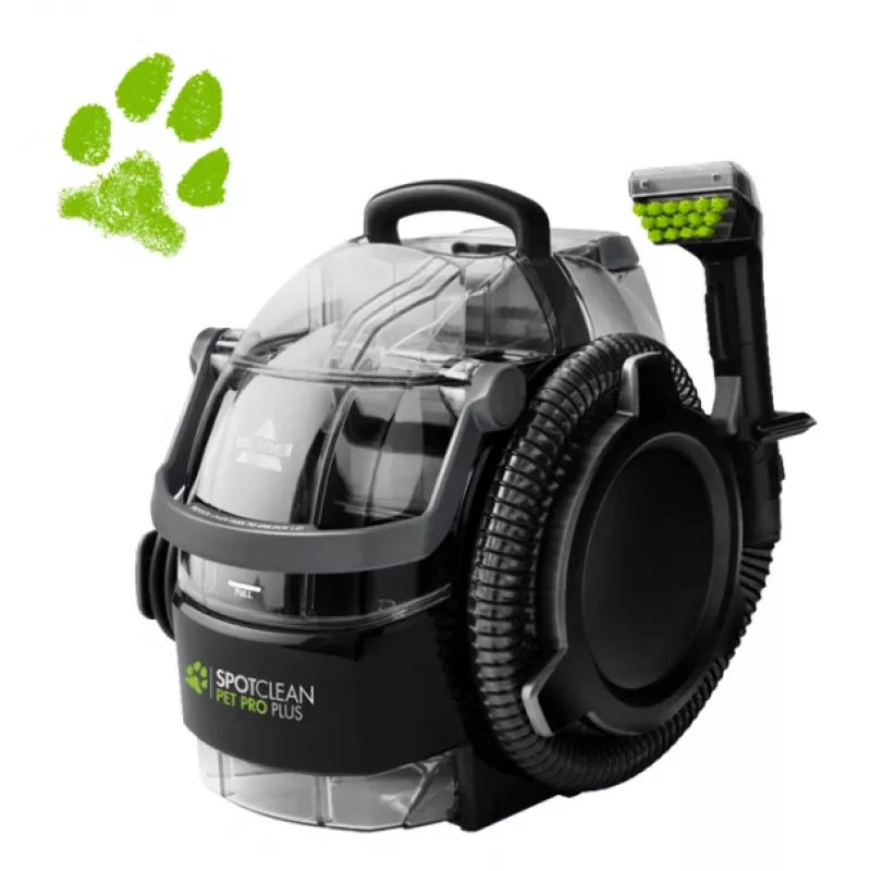 Bissell SpotClean Pet Pro Plus kiliminės dangos valymo mašina Rankinė Giluminis Juoda, Skaidri