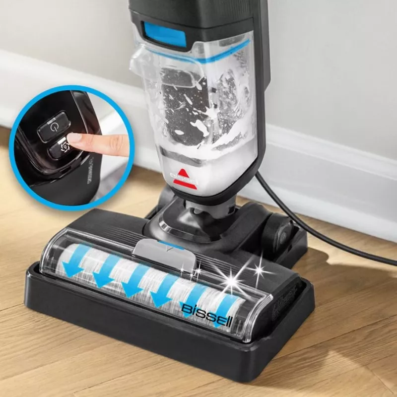 Bissell HF2 Pro vertikalusis dulkių siurblys Belaidis Sausam ir šlapiam valymui Be maišelio 340 W Juodas