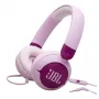 Laidinės ant ausies uždedamos ausinės JBL Junior 320, galvos lankelis, supraauralinės, 20–20000 Hz, 116,8 g, violetinės