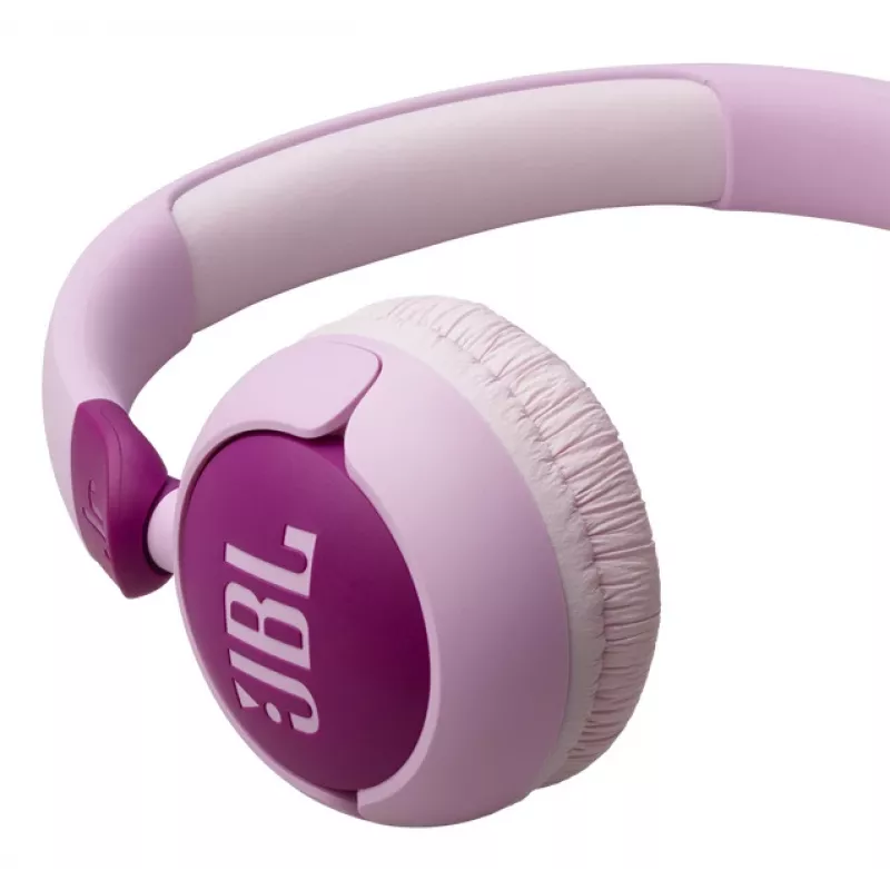 Laidinės ant ausies uždedamos ausinės JBL Junior 320, galvos lankelis, supraauralinės, 20–20000 Hz, 116,8 g, violetinės