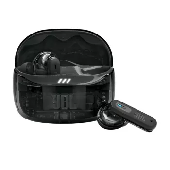 JBL Tune Beam 2 Ghost Edition ausinės belaidės į ausis įdedamos muzikai / kasdienai Bluetooth juodos
