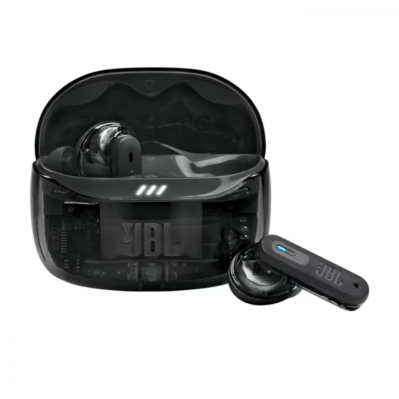 JBL Tune Beam 2 Ghost Edition ausinės belaidės į ausis įdedamos muzikai / kasdienai Bluetooth juodos