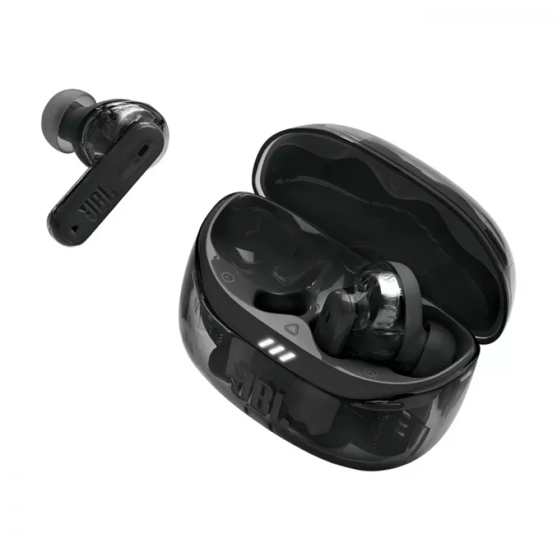 JBL Tune Beam 2 Ghost Edition ausinės belaidės į ausis įdedamos muzikai / kasdienai Bluetooth juodos