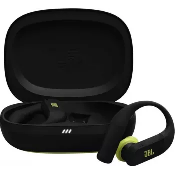 Belaidės į ausis įdedamos sportinės ausinės JBL Endurance Peak 4 — Bluetooth, 20–20000 Hz, juoda/ruda