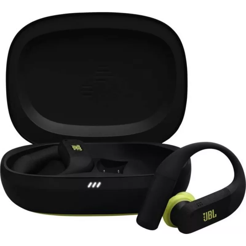 Belaidės į ausis įdedamos sportinės ausinės JBL Endurance Peak 4 — Bluetooth, 20–20000 Hz, juoda/ruda