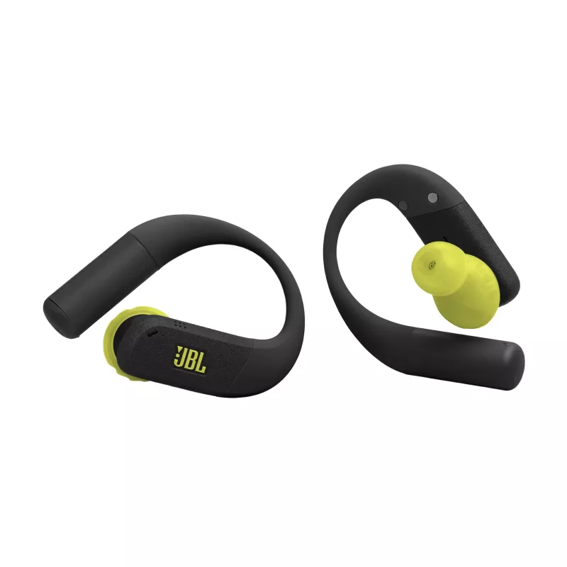 Belaidės į ausis įdedamos sportinės ausinės JBL Endurance Peak 4 — Bluetooth, 20–20000 Hz, juoda/ruda