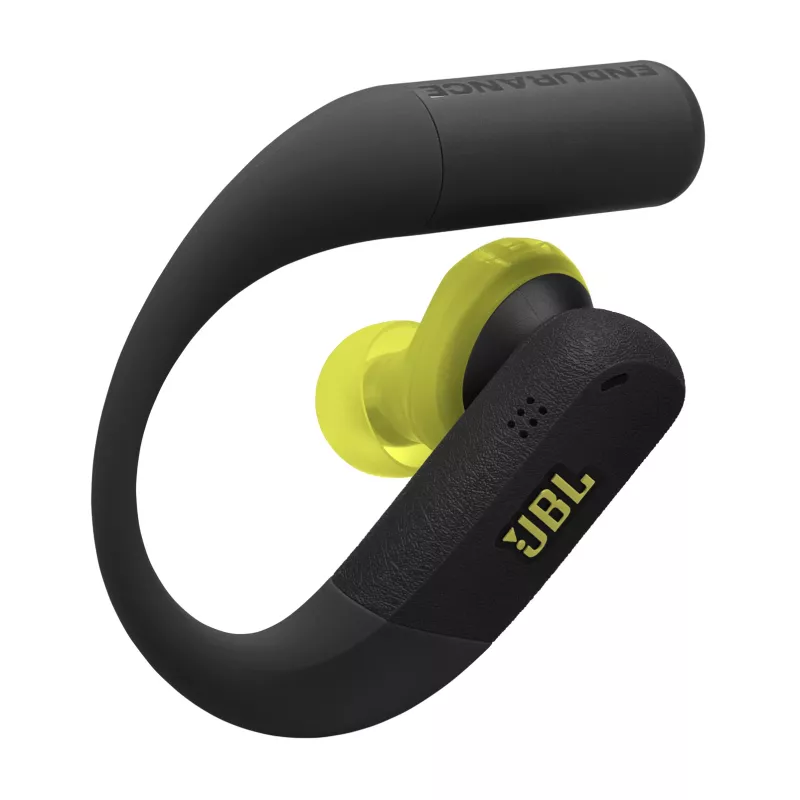 Belaidės į ausis įdedamos sportinės ausinės JBL Endurance Peak 4 — Bluetooth, 20–20000 Hz, juoda/ruda