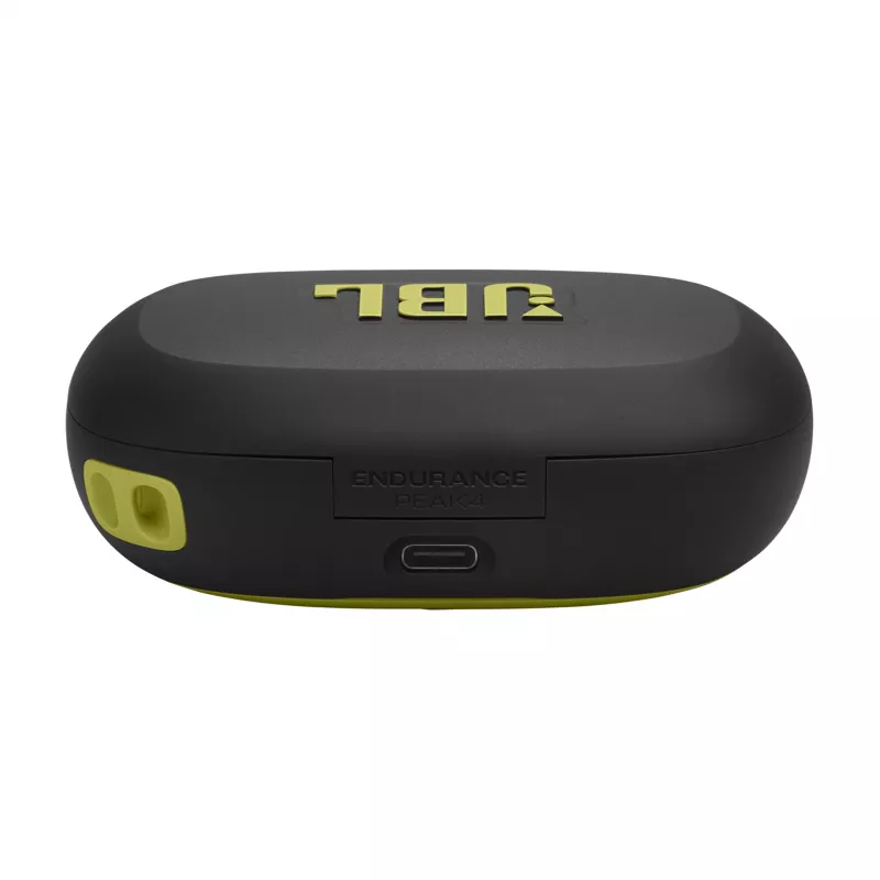 Belaidės į ausis įdedamos sportinės ausinės JBL Endurance Peak 4 — Bluetooth, 20–20000 Hz, juoda/ruda