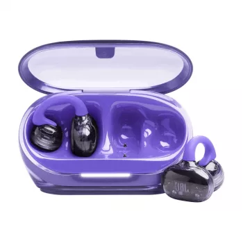 JBL Soundgear Clips ausinės True Wireless Stereo (TWS) ausų kabliukas skambučiams / muzikai Bluetooth violetinės