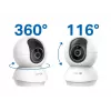 TP-LINK Tapo C250 | Pan/Tilt AI namų apsaugos Wi-Fi kamera | PTZ | 8 MP | 4mm/F1.6 | H.265 | „MicroSD“ kortelė iki 512 GB