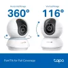 TP-LINK Tapo C250 | Pan/Tilt AI namų apsaugos Wi-Fi kamera | PTZ | 8 MP | 4mm/F1.6 | H.265 | „MicroSD“ kortelė iki 512 GB
