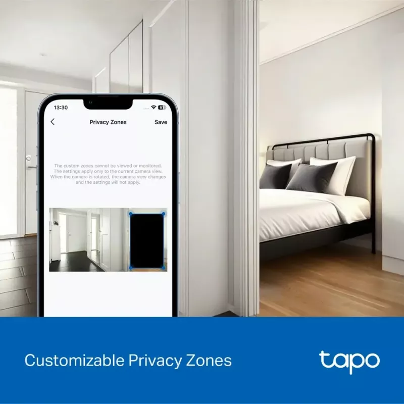 TP-LINK Tapo C250 | Pan/Tilt AI namų apsaugos Wi-Fi kamera | PTZ | 8 MP | 4mm/F1.6 | H.265 | „MicroSD“ kortelė iki 512 GB