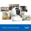 TP-LINK Tapo C250 | Pan/Tilt AI namų apsaugos Wi-Fi kamera | PTZ | 8 MP | 4mm/F1.6 | H.265 | „MicroSD“ kortelė iki 512 GB