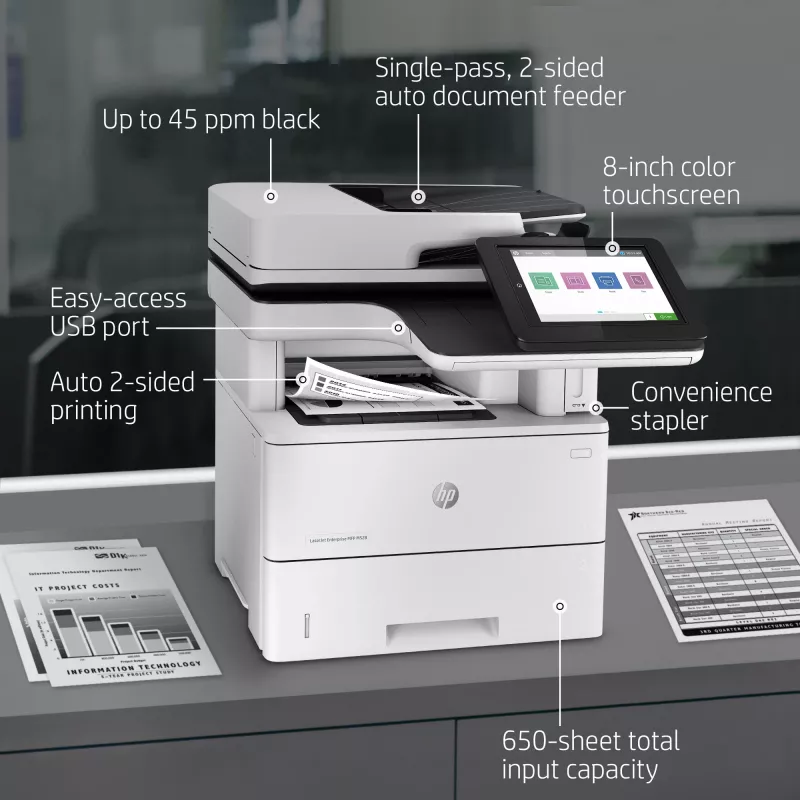 Daugiafunkcis spausdintuvas HP LaserJet Enterprise MFP M528f lazerinis vienspalvis spausdinimas